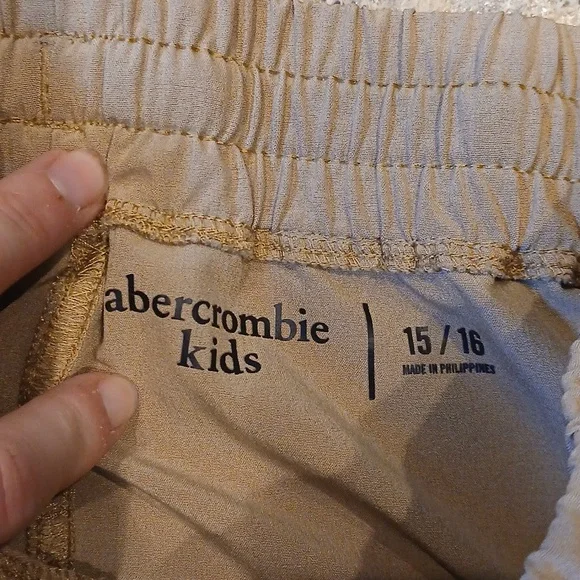 Abercrombie Kids Tan Joggers Size 15/16 - Picture 2 of 3
